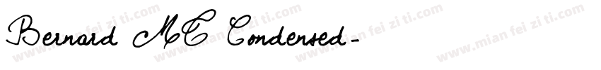 Bernard MT Condensed字体转换